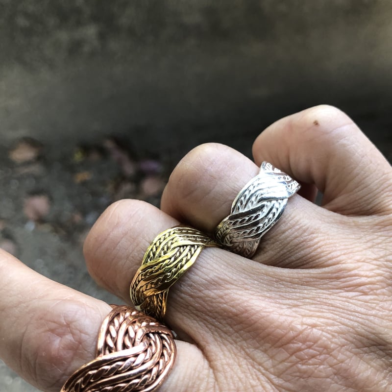 Wロープリング(M) 925シルバー | Voyage Jewelry Japan