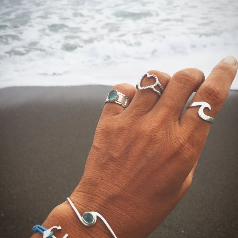 Wave リング Left (L) 925シルバー | Voyage Jewelry Japan Wave リング Left (L) 925シルバー | Voyage Jewelry Japan