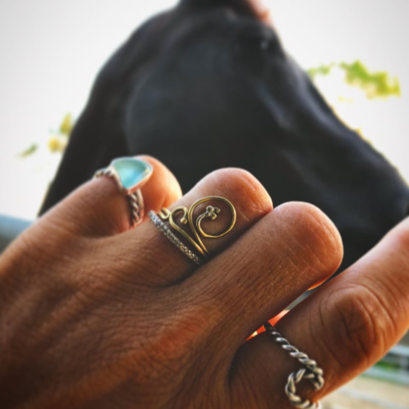 JEWELRY 【公式通販】 8号 ぽこなみリング VALLEY JEWELRY VALLEY　ぽこなみリング　8号 指輪・リング