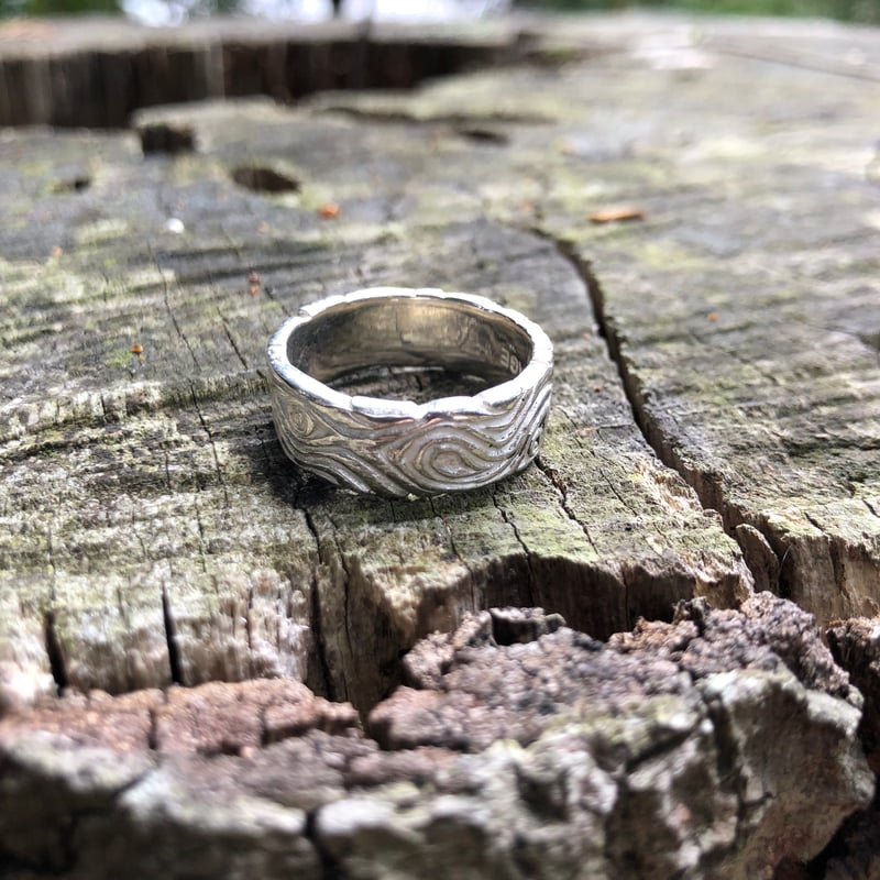 Mokume リング 925シルバー | Voyage Jewelry Japan