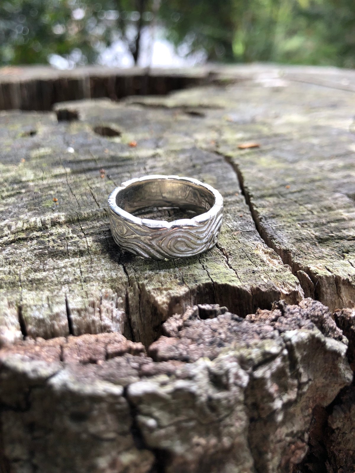 Mokume リング 925シルバー | Voyage Jewelry Japan
