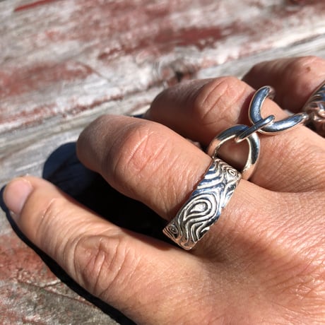 Mokume リング　925シルバー