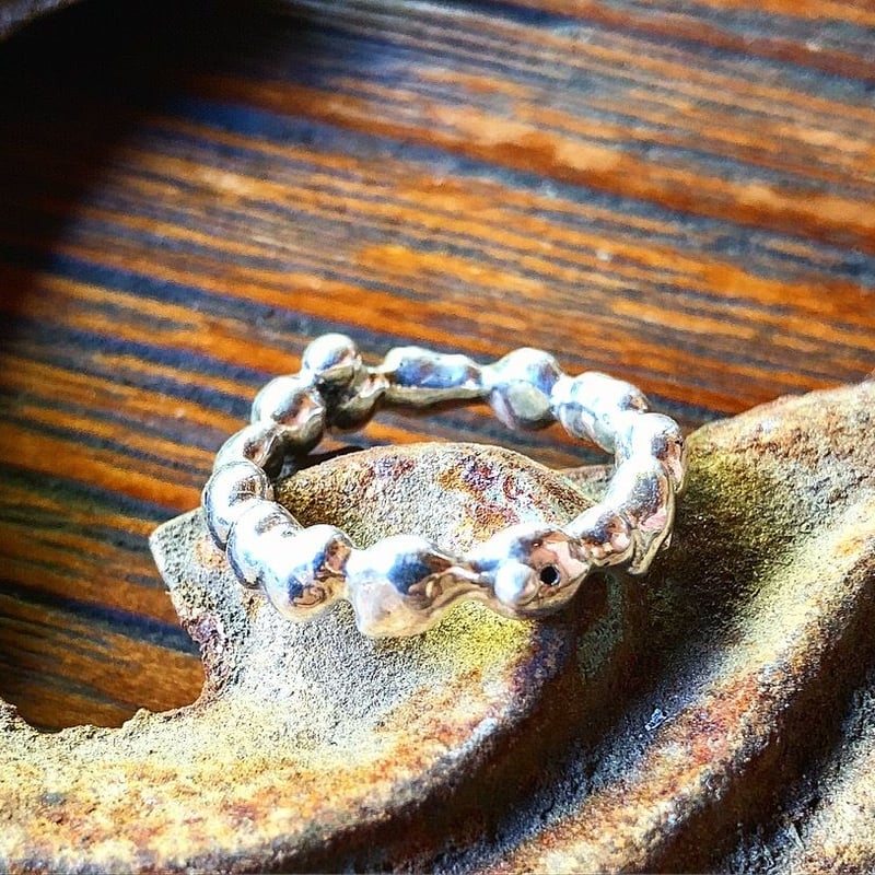 ナゲット リング (L) 999シルバー | Voyage Jewelry Japan