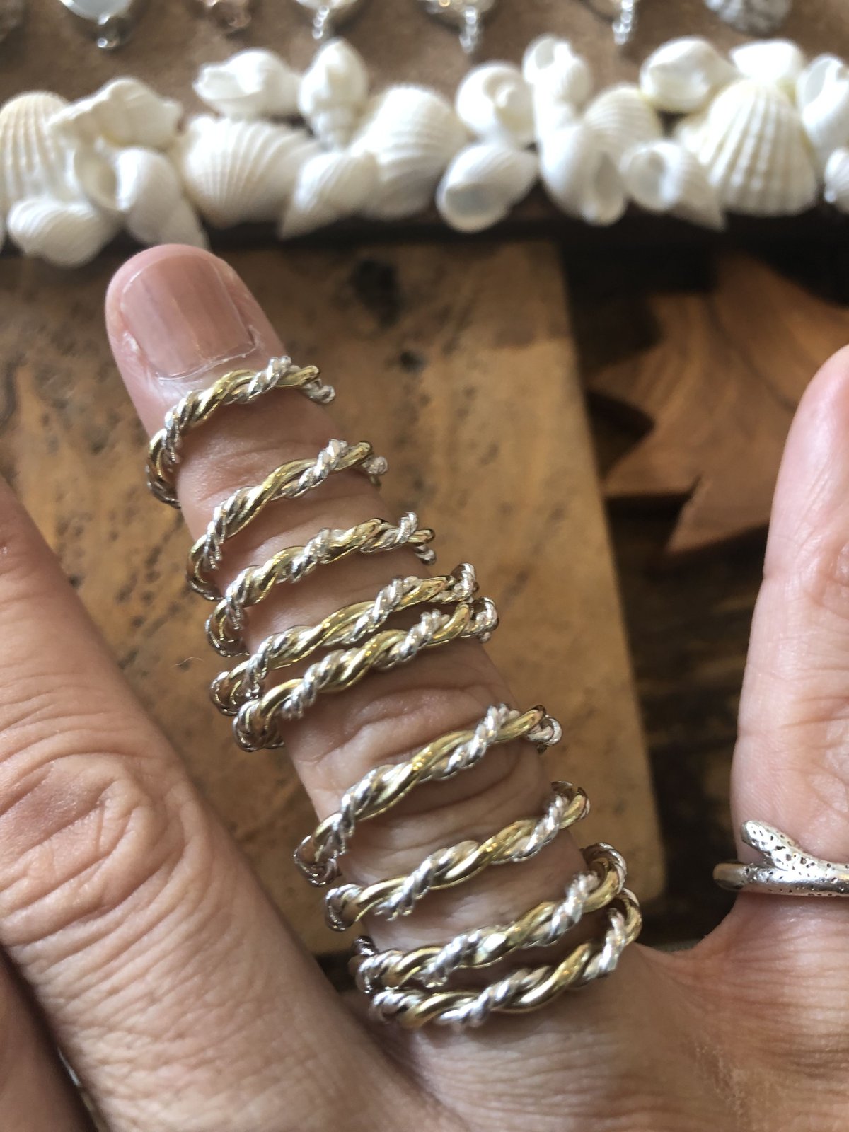 ミックスロープリング 925シルバー X 真鍮 | Voyage Jewelry Japan