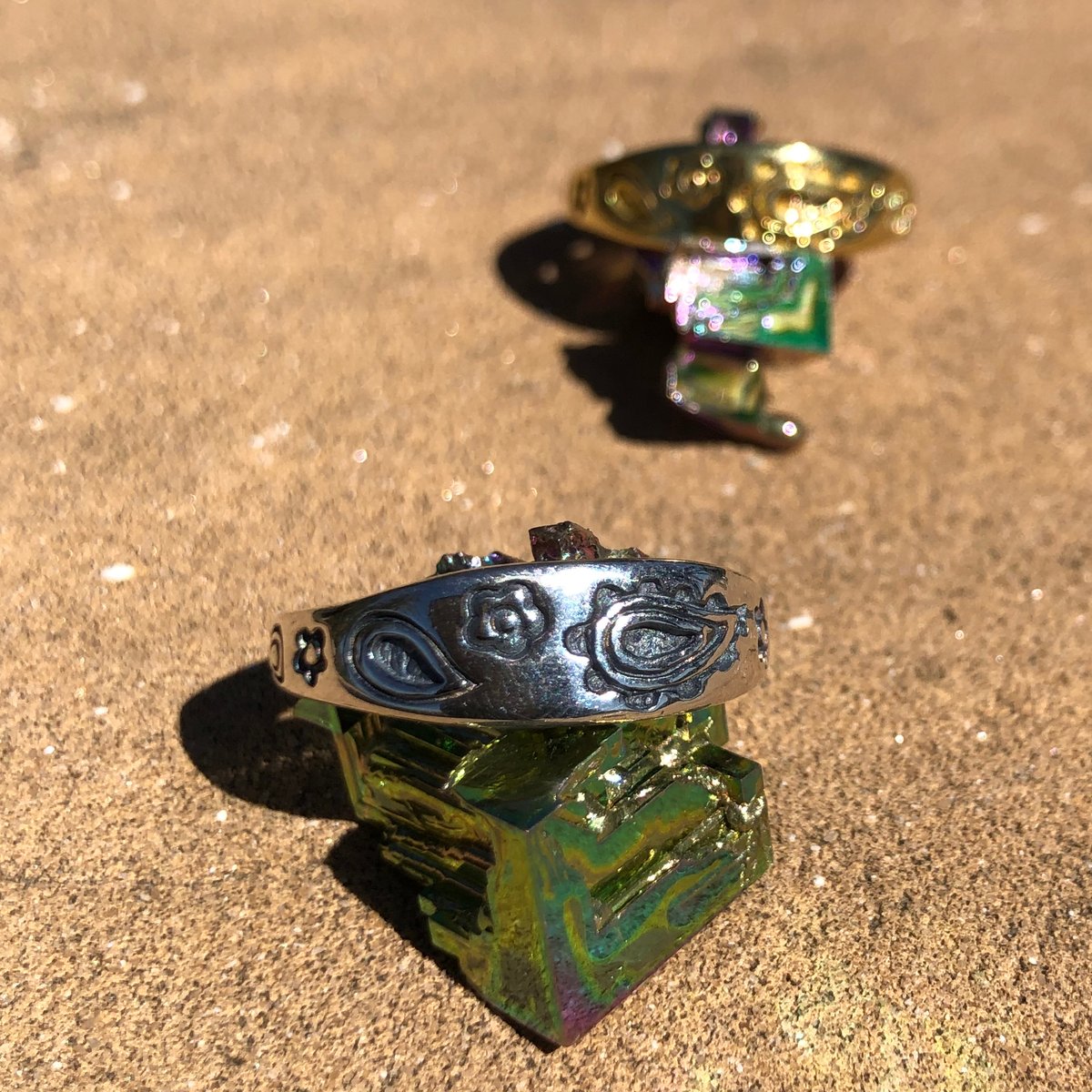 シルバー925 フラワー模様 リング シルバー925 花模様 透かしリング - メルカリ