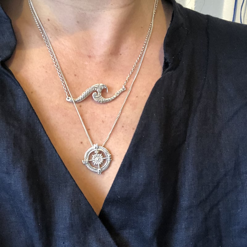 コンパス ペンダント 925シルバー | Voyage Jewelry Japan