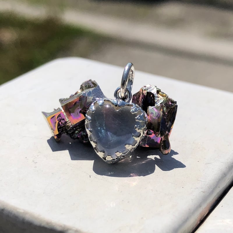 マザーオブパール ハートシェイプペンダント 925シルバー