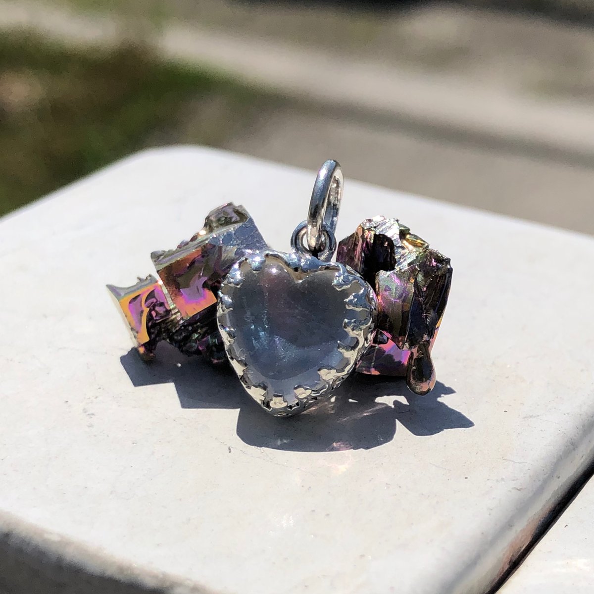 マザーオブパール ハートシェイプペンダント 925シルバー | Voyage