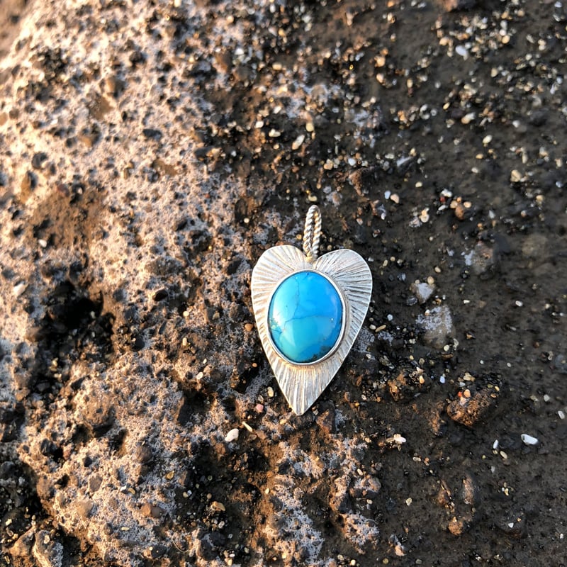 ハート ターコイズ ペンダント 925シルバー | Voyage Jewelry Japan
