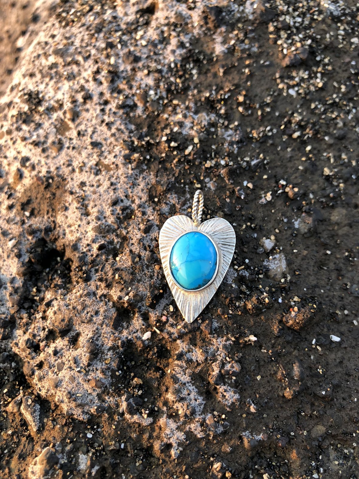 ハート ターコイズ ペンダント 925シルバー | Voyage Jewelry Japan