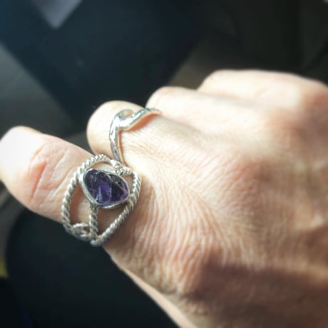 ロック✖︎ウェーブ　リング　 925シルバー