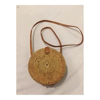 アタ バッグ 丸型 模様あり (S) スナップボタンタイプ
