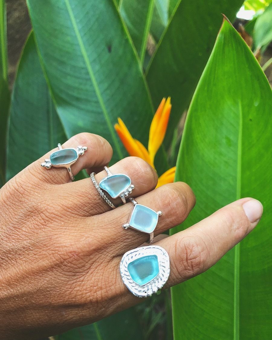 52Hz シーグラスリング　Neige 52Hz シーグラスリング Neige