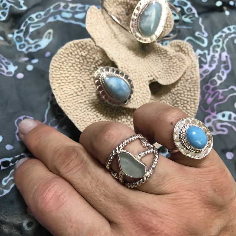 ラリマー リング(小指) 925シルバー | Voyage Jewelry Japan ラリマー リング(小指) 925シルバー | Voyage Jewelry Japan