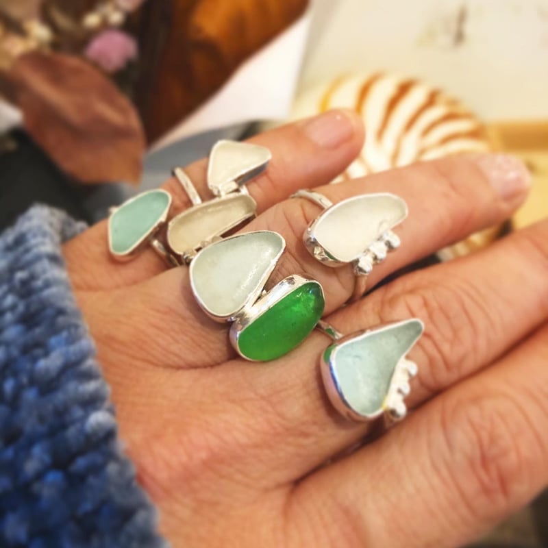 52Hz シーグラスリング　Neige 52Hz シーグラスリング Neige