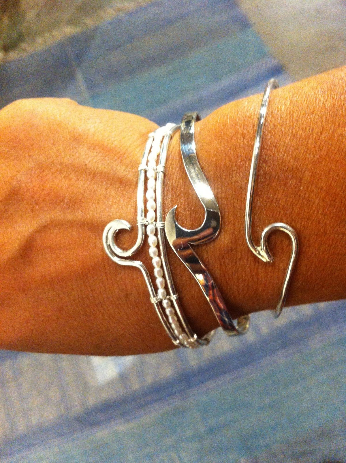 Wave バングル ブレスレット(S)925シルバー | Voyage Jewelry Japan