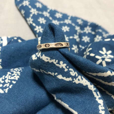 シルバーリング　ハンドメイド　ラップアラウンド　SQ