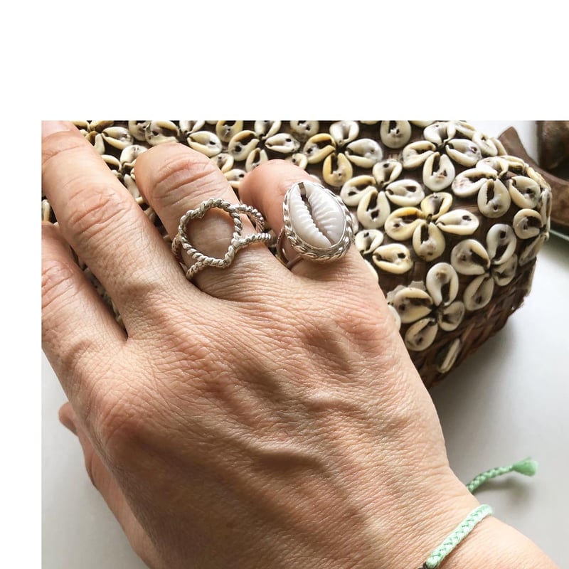 シーシェル リング (B) 925シルバー | Voyage Jewelry Japan