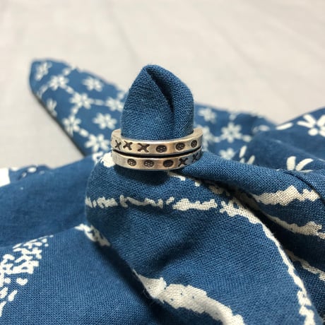 シルバーリング　ハンドメイド　ラップアラウンド　SQ