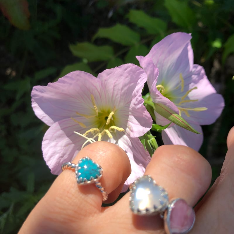 ターコイズ ハート リング 925シルバー | Voyage Jewelry Japan