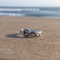 フラットロープ ベルトリング 925シルバー