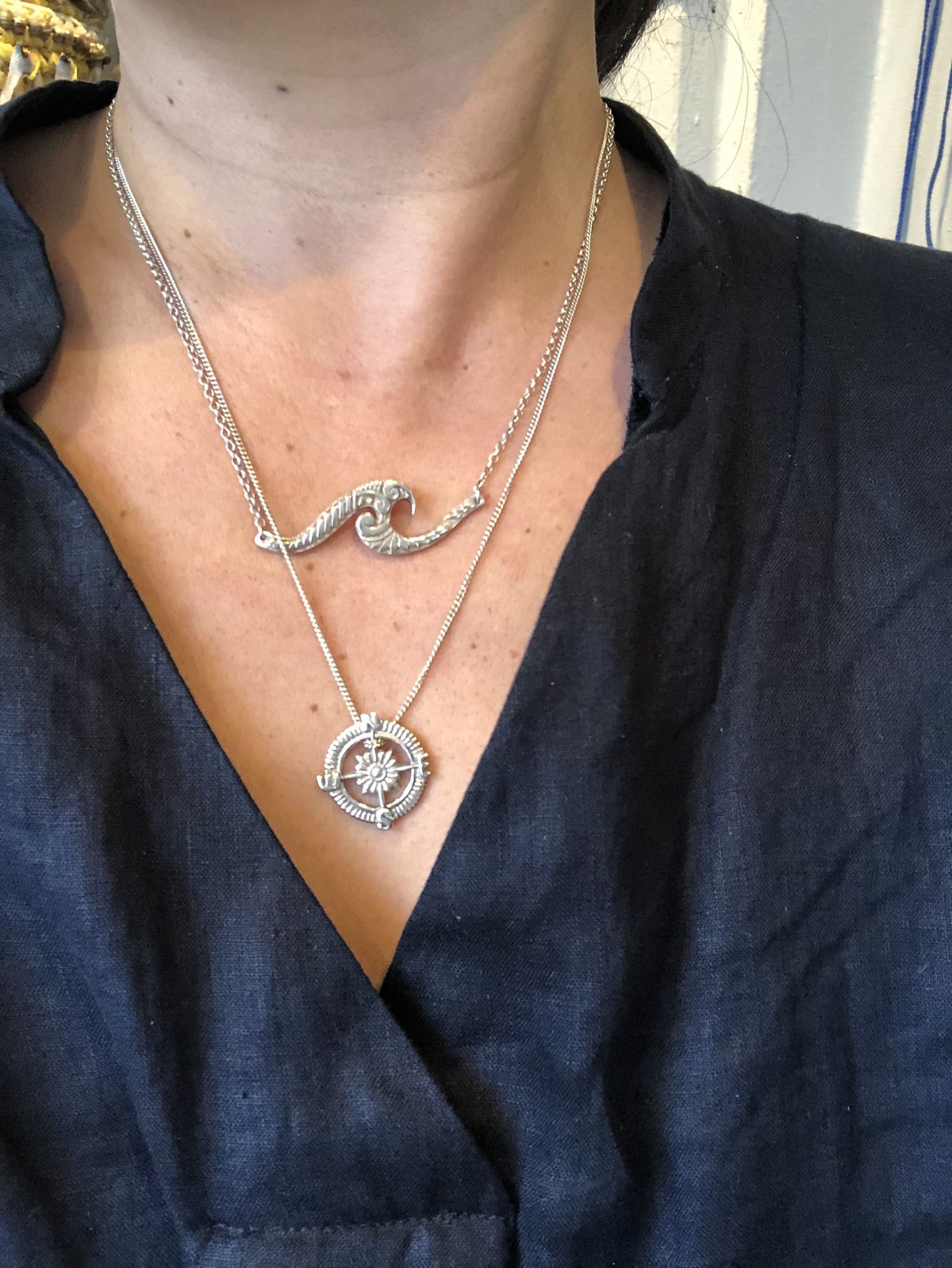 ポリネシアン トライバル ウェーブ ネックレス 925シルバー | Voyage