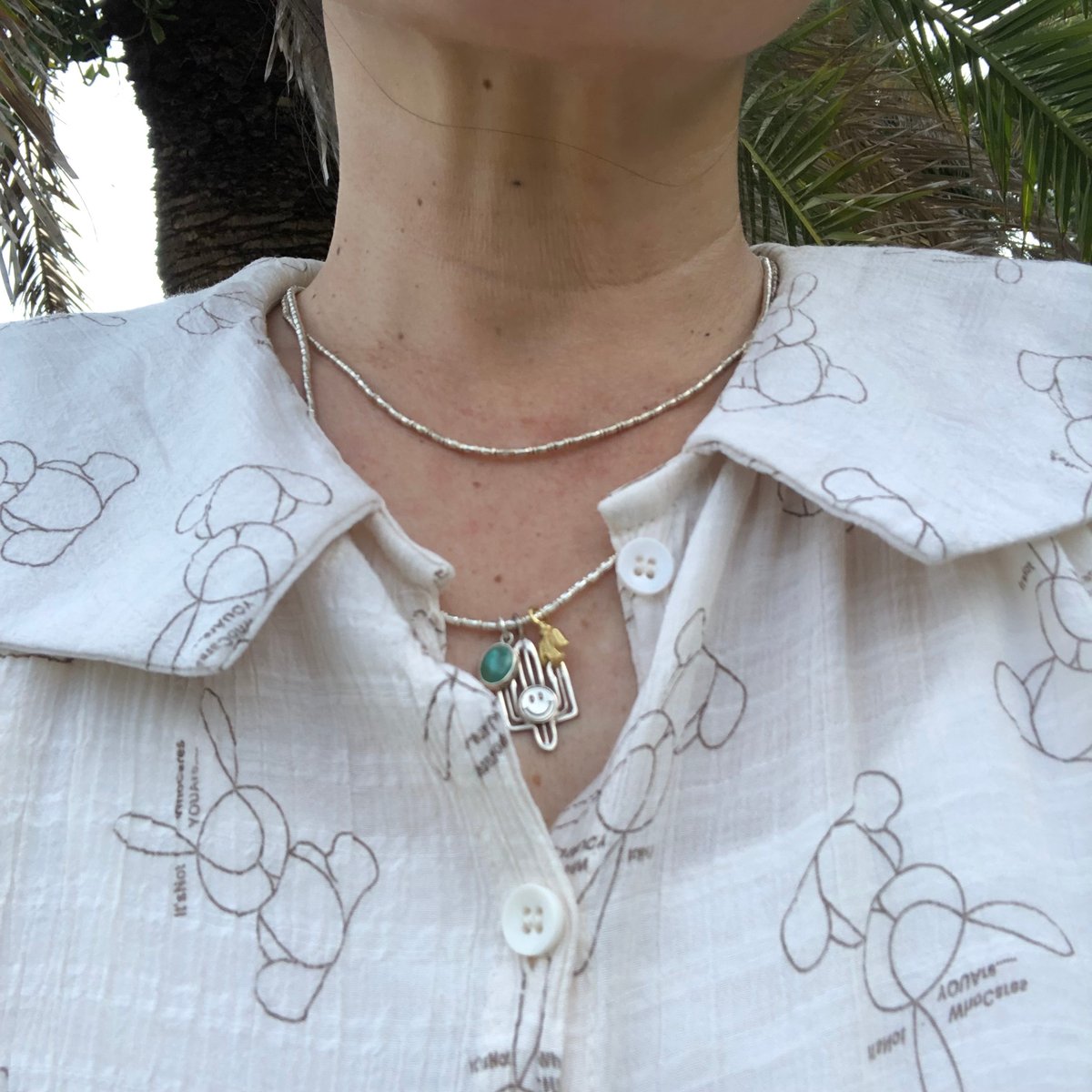 シルバー ビーズ ネックレス 約45cm シルバービーズ ネックレス(細)45cm | Voyage Jewelry Japan
