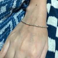 タイニーシルバービーズ　ブレスレット925シルバー