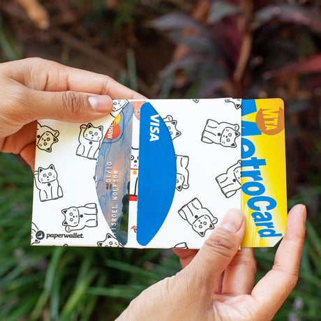 Paperwallet - Micro Wallet - Lucky Cat
