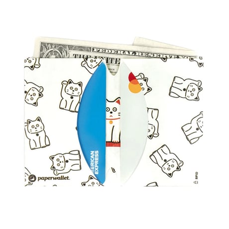 Paperwallet - Micro Wallet - Lucky Cat
