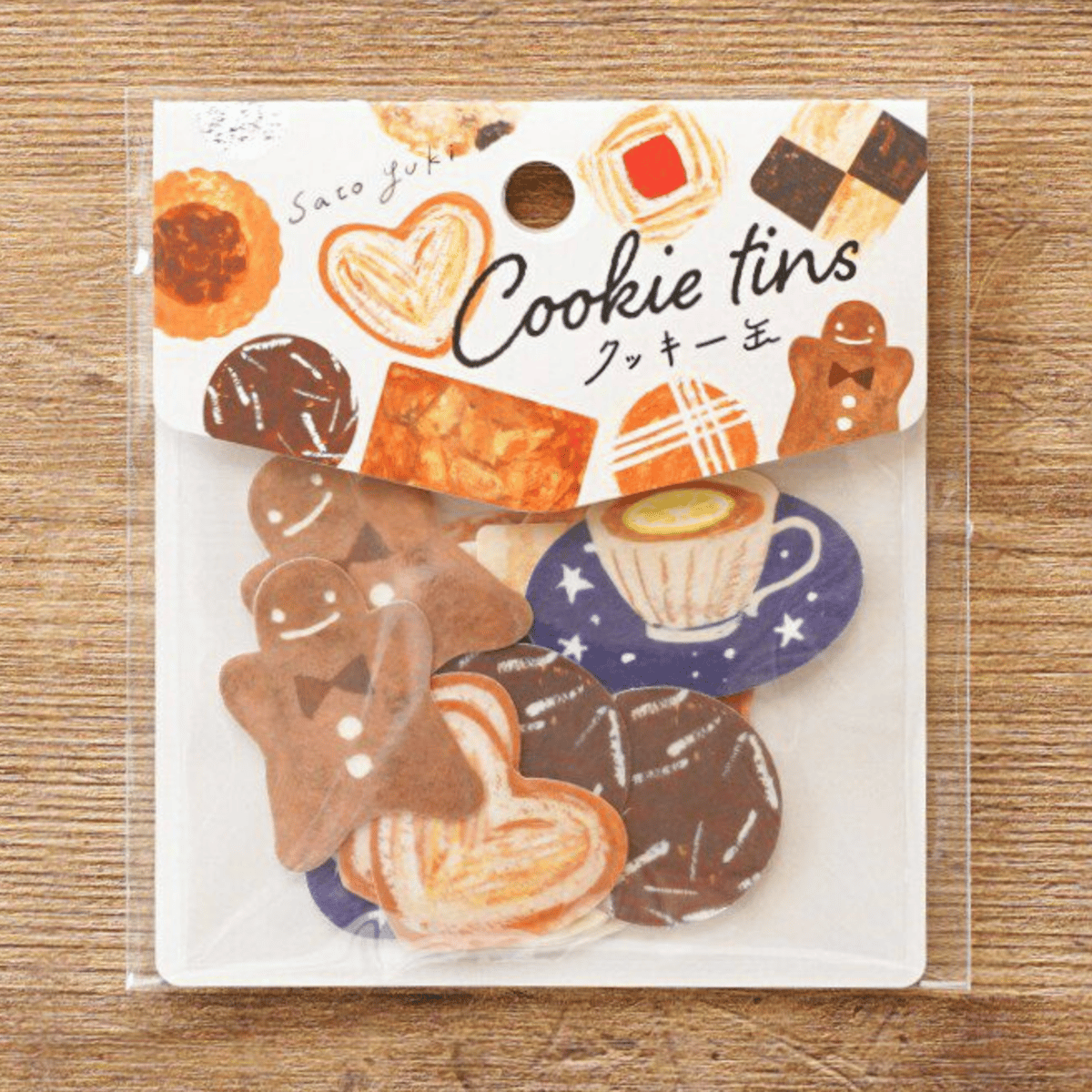 砂糖ゆき・フレークシール「Cookie tins」 | ひそかな雑貨屋 うみねこ社