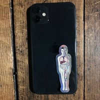 人体模型マナブくん ホログラムステッカー　全身mini