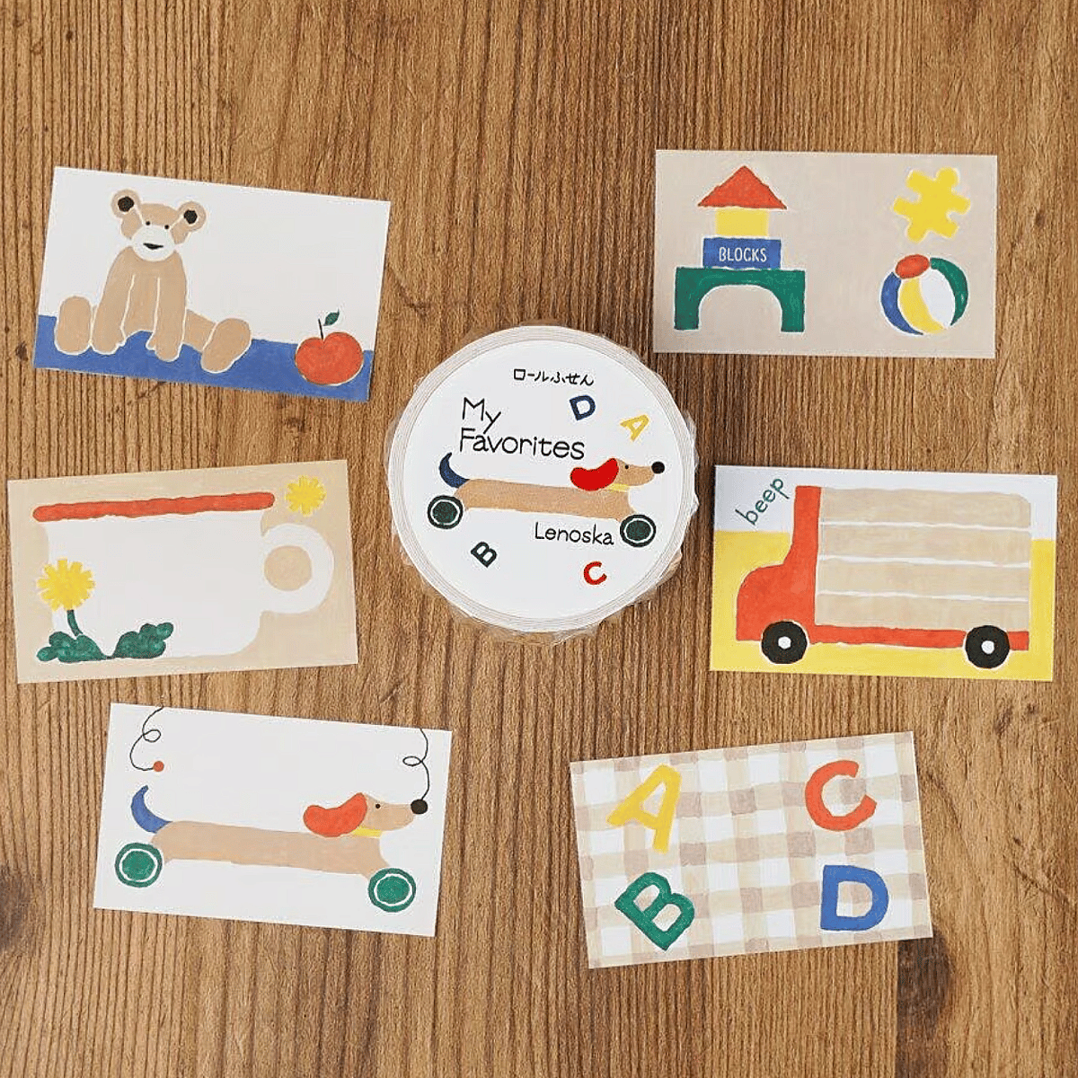 れのすか／ロールふせん「My favorites」 | ひそかな雑貨屋 うみねこ社