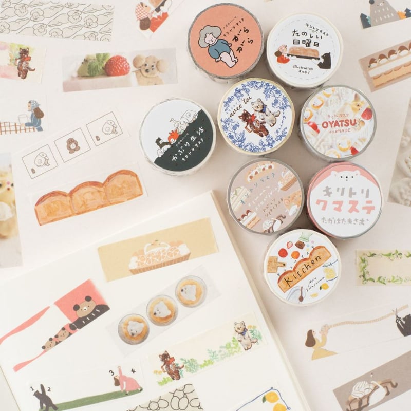 手紙社｜oyaMADE・キリトリマスキングテープ「OYATSU」 | ひそかな雑貨