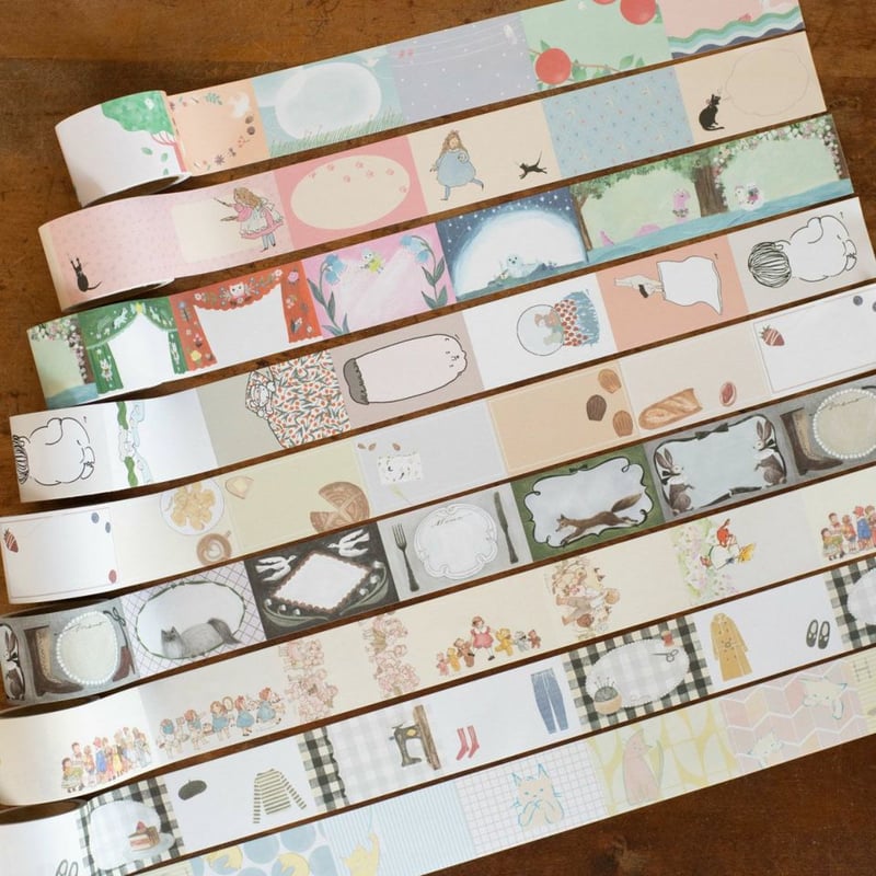 西ちひろ★ロールふせん　eat a little 西ちひろ／ロール付箋「eat a little」 | ひそかな雑貨屋 うみねこ社