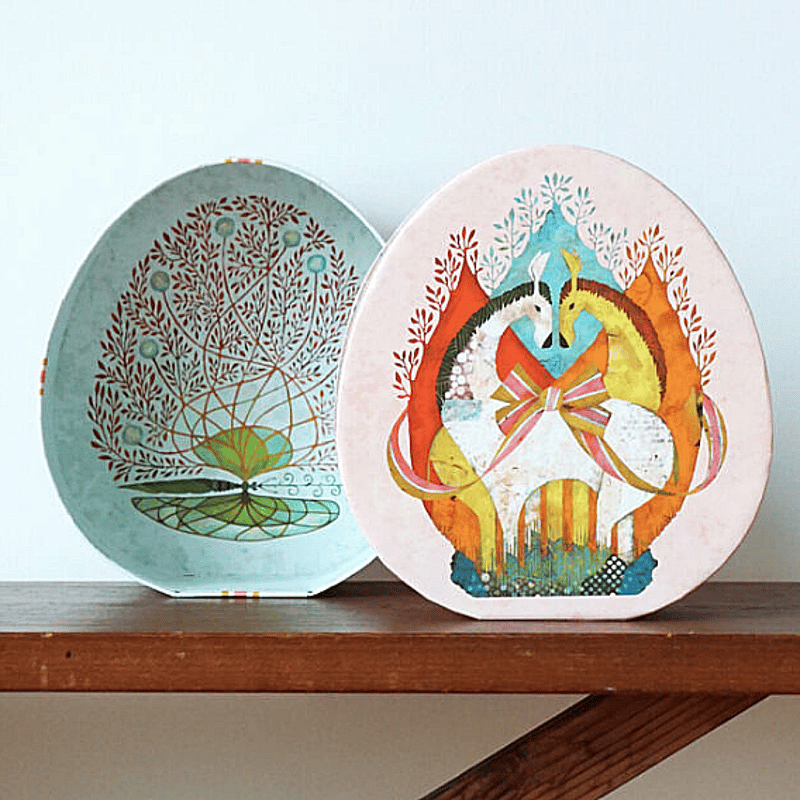 福田利之 卵型ボックス | ひそかな雑貨屋 うみねこ社