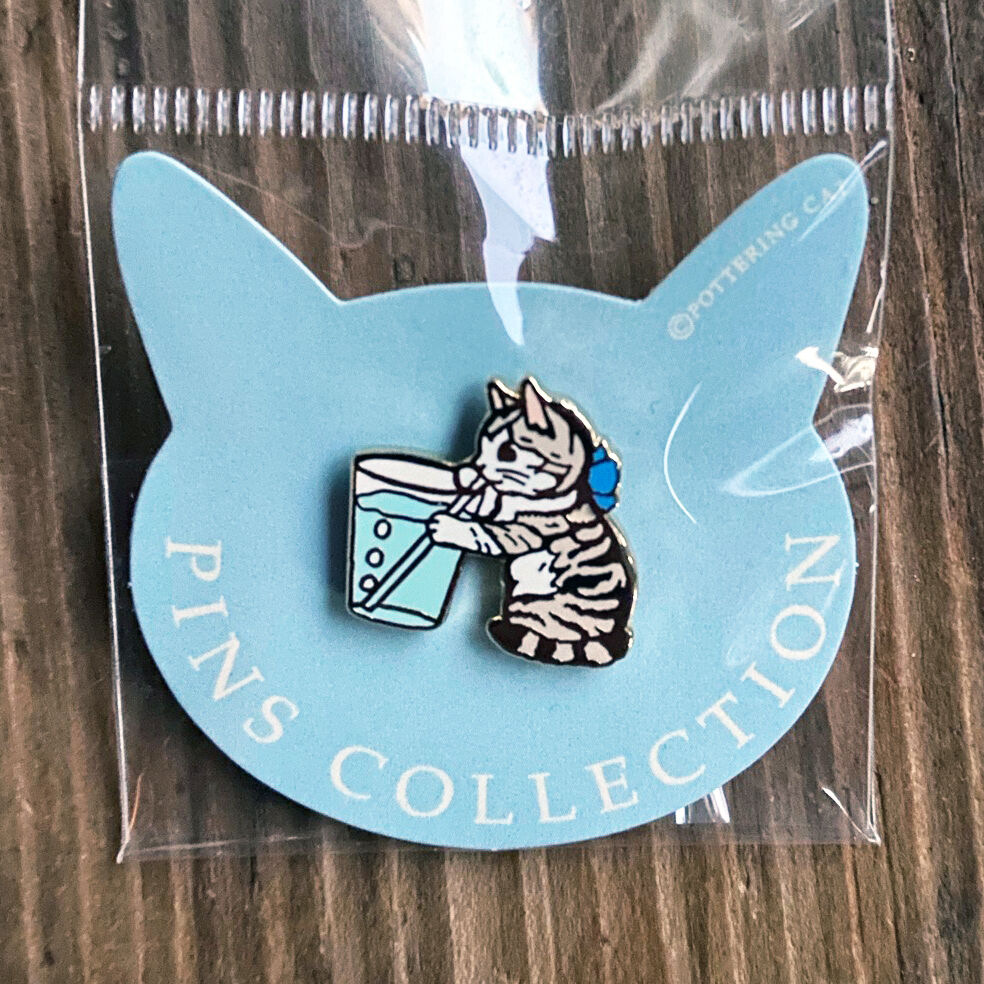 ポタリングキャット ピンズ 貯金箱 おぱんつ サイダー | ひそかな雑貨