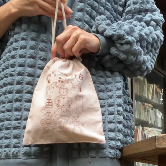 古代マニア部巾着 Mサイズ | ひそかな雑貨屋 うみねこ社