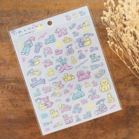 ニシワキタダシ　シートシール　いぬとのんびり