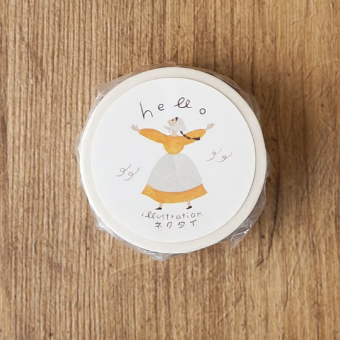 ネクタイ／マスキングテープ「ハローさん」 | ひそかな雑貨屋 うみねこ社