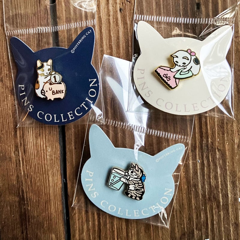 ポタリングキャット ピンズ 貯金箱 おぱんつ サイダー | ひそかな雑貨