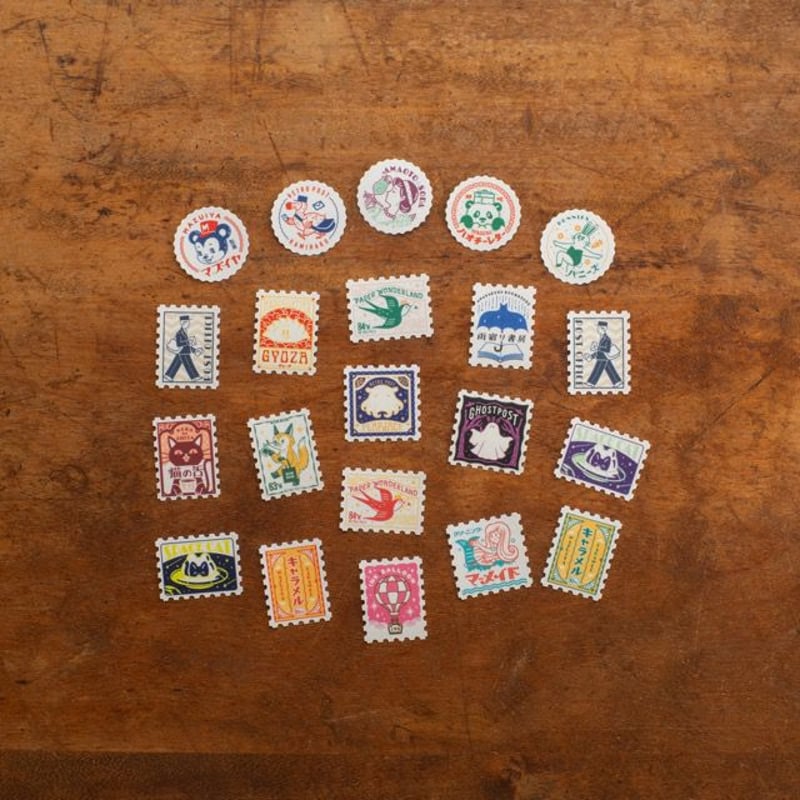 オビワン レトロ郵便／フレークシール「KitteBar」 | ひそかな雑貨屋