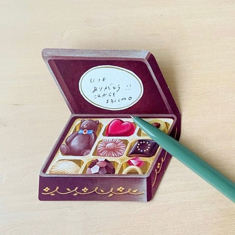 ア・ラ・カル堂 チョコレート缶のミニカード 3セット
