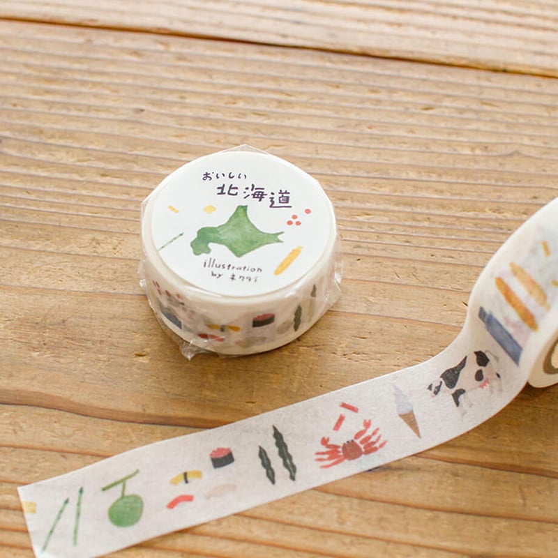 ネクタイ／マスキングテープ「おいしい北海道」 | ひそかな雑貨屋