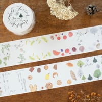 otsukiyumi／ロール付箋「flowers」 | ひそかな雑貨屋 うみねこ社