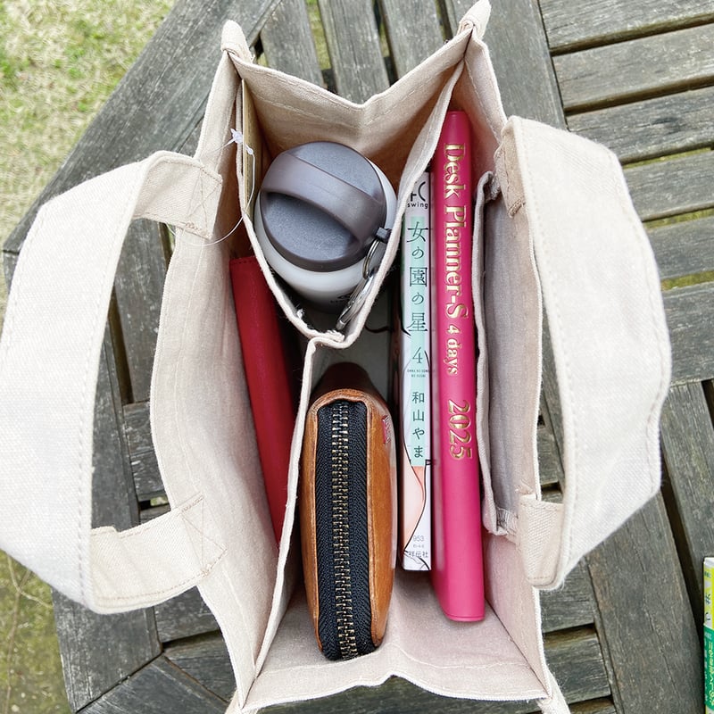 NO CAT NO LIFE 仕切りが動くキャンバストートバッグ | ひそかな雑貨屋