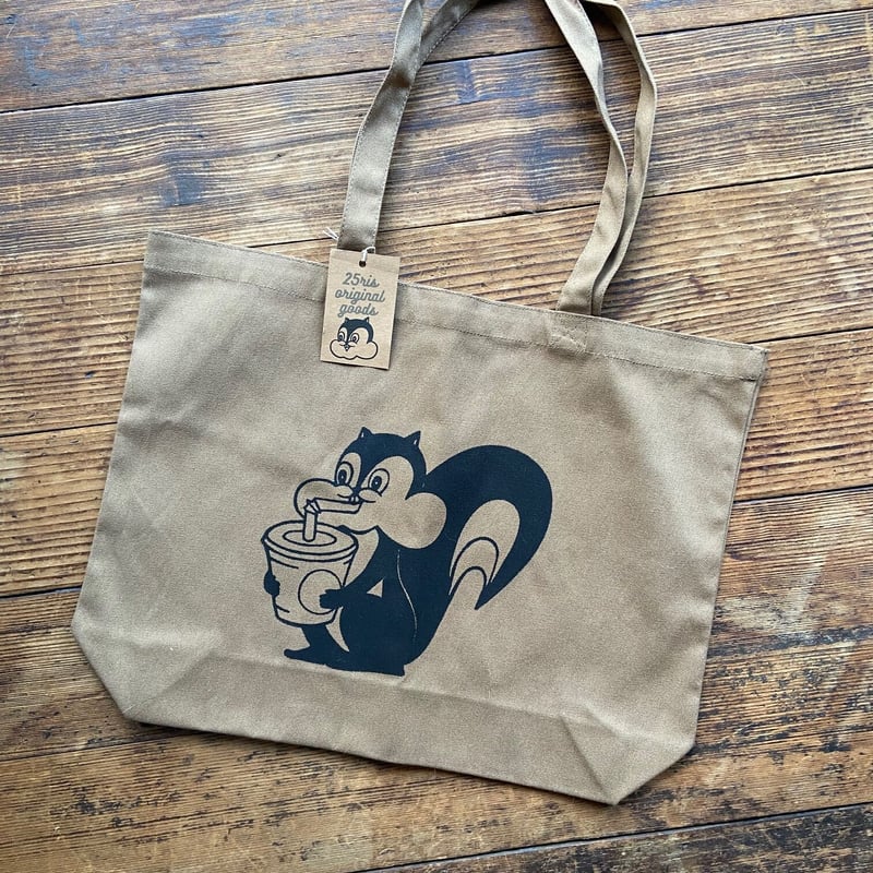 ボリス雑貨店 ひとつめちゃんバケツトート 絵入りサイン入り ボリス雑貨店 ひとつめちゃんバケツトート 絵入りサイン入り