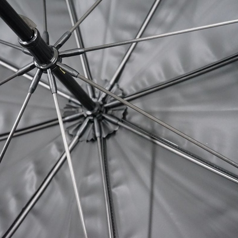 サンバリア100 完全遮光日傘 USED極美品 Mサイズ 白黒ストライプ