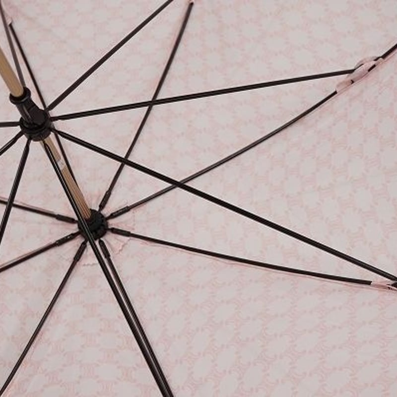 【希少】美品　CELINE　セリーヌ　総柄　ピンク　傘　68cm　かわいい本体のみ収納袋は付属しません