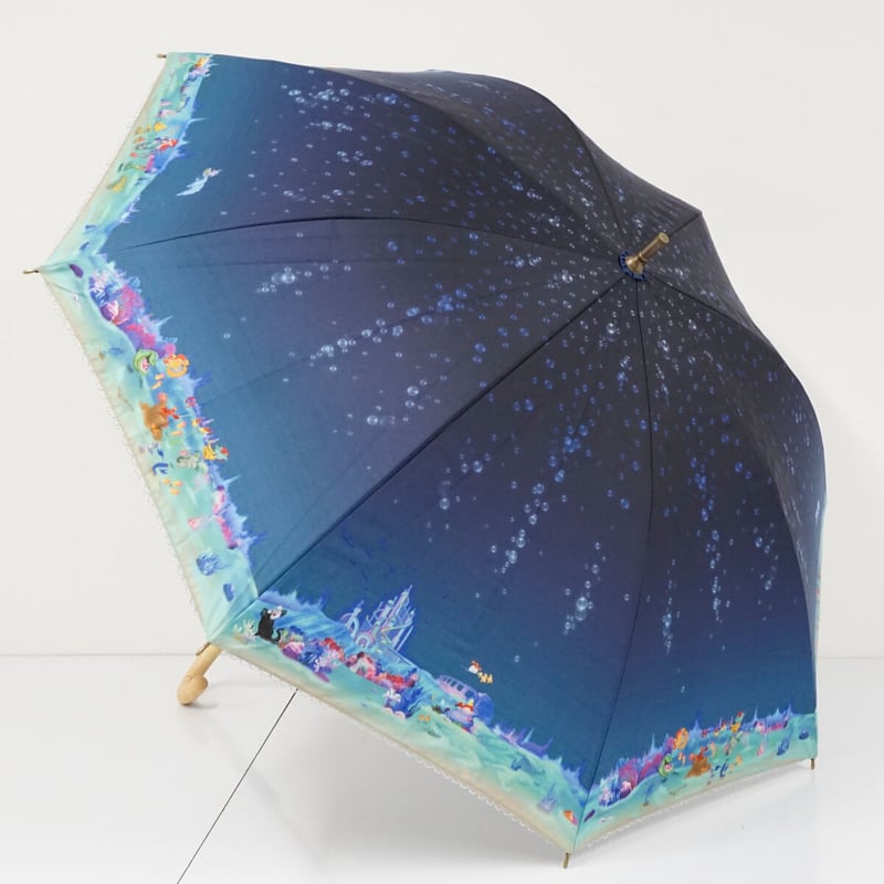 【新品タグ付】傘 アリエル イルミネーションナイト 晴雨兼用 日傘  長傘